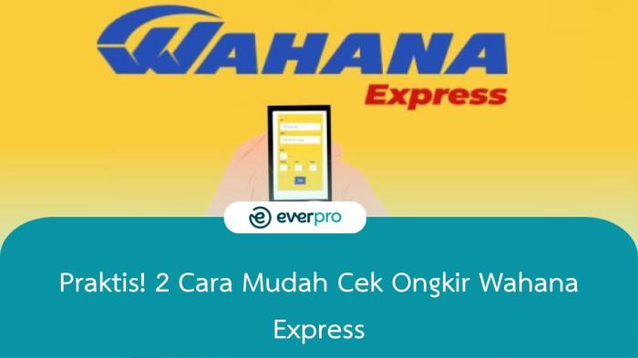 Cek ongkir wahana