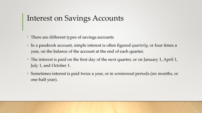 Interest on account adalah