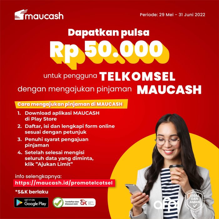 Pinjam pulsa telkomsel 50 ribu