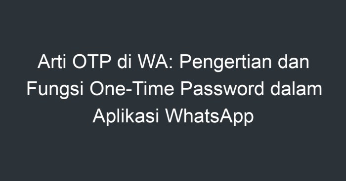 Ada otp aplikasi apa