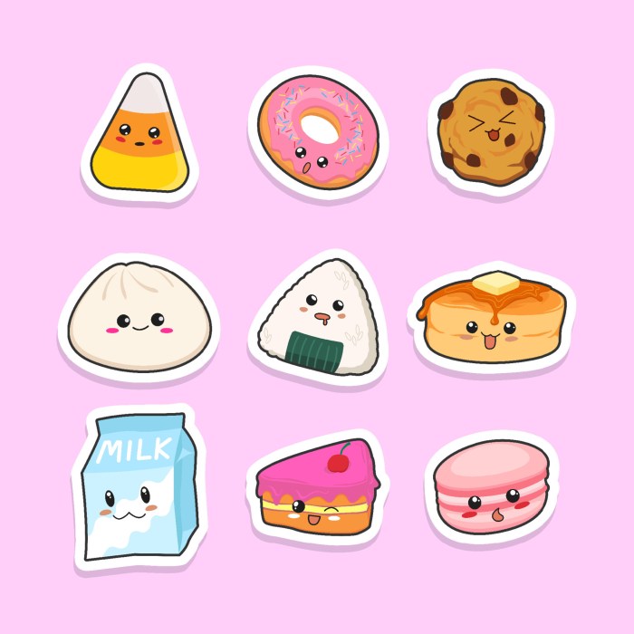 Imprimir preppy pegatinas homemade comida journaling sobres papelería cuaderno iconos alimentos snack adornos imprimibles доску выбрать vendido