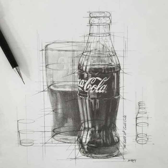Still drawing life easy sketches object white drawings objects pencil illustration simple ideas test sketch cube sketching beginners sheridan paintingvalley